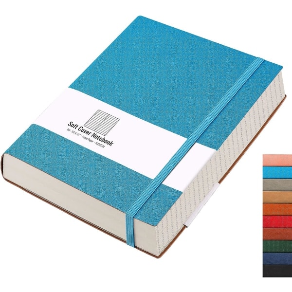 IC Fodrad journalanteckningsbok - 320 numrerade sidor Stor B5 tjock anteckningsbok för kvinnor, 100 g/m² tjockt college-papper, 7,6'' X 10''-rosa