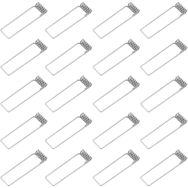 20 stk. Gu10 monteringsramme fjærklemme klips 60mm diameter fjærreturringer spenneklips for Gu10 Mr16 LED takspot downlights pære