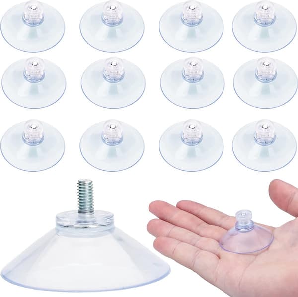 12 x kierteitetyt imukupit - 53MM M4x10 - Imukupit koukulla - Imukuppikoukku - Mutteri