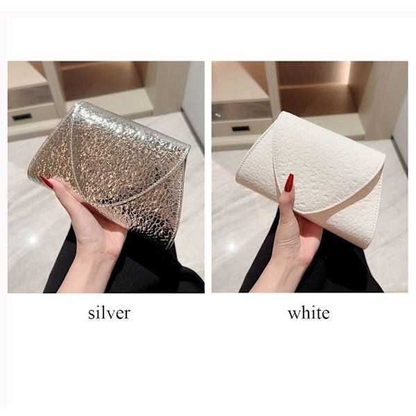 Aften tasker pailletter clutch SØLV sølv silver