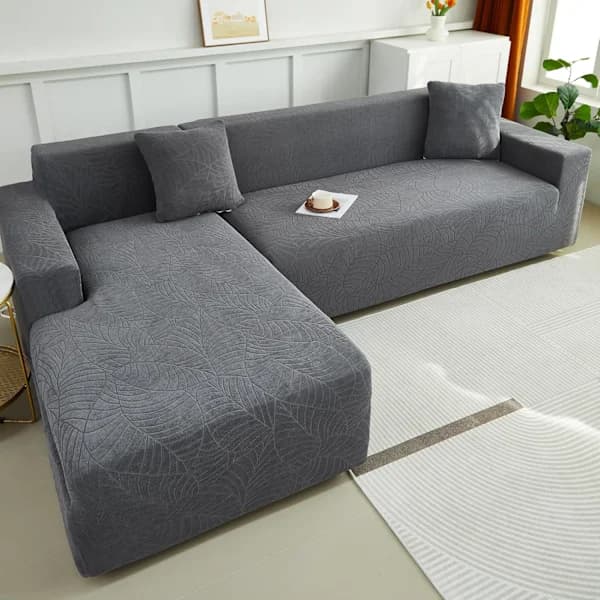 Sofatrekk, Sofatrekk, Sofatrekk 2-seter, Sofatrekk, Stretch Sofatrekk, Plaid, Universelt Sofatrekk Mørkegrå 145-185cm Dark gray 145-185cm