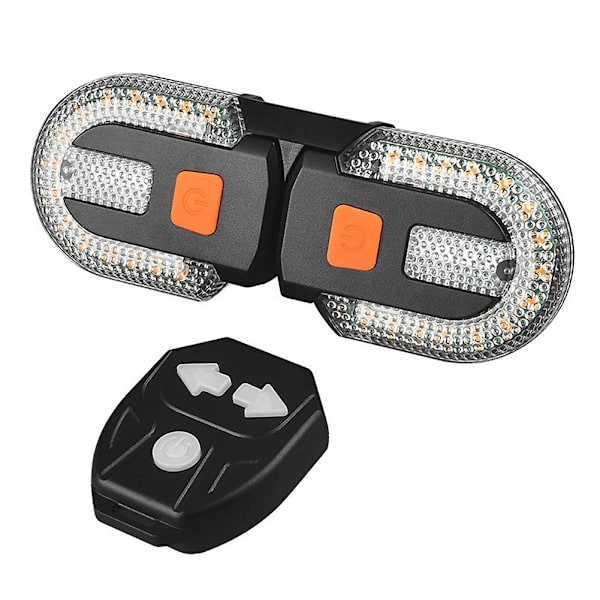 Ny smart cykellampa set USB uppladdningsbar cykel svänglampa cykling lykta tillbehör LED bakljus