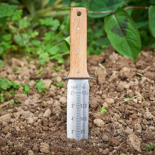 Garden Cutter with Sheath Wooden Handle Garden Cutter Multifunctional Weeding Digging Tool White White