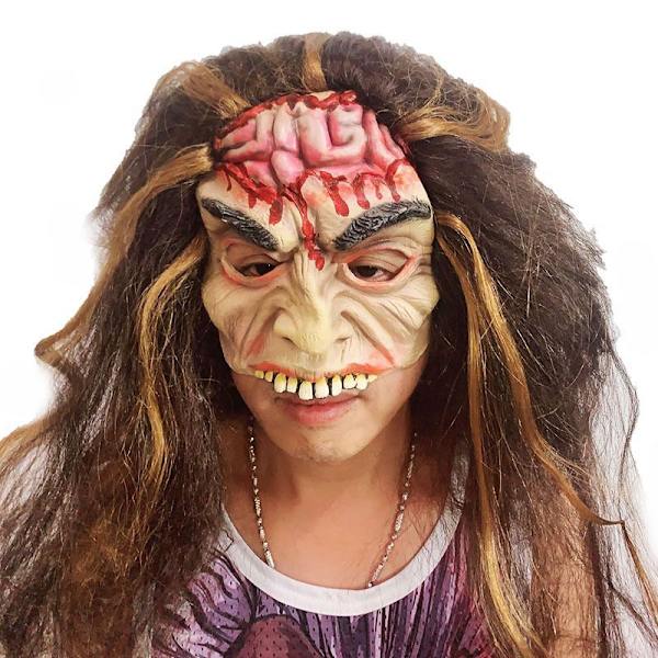 Spökhusmanuskript dödar NPC män och kvinnor mask huvudbonad Halloween rumsflykt spökhus skräckkostym MJ51 EF