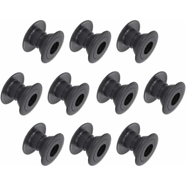 10 par plastik bordfodboldmaskinelejer med stålkugle 34 mm, af DEBUNS