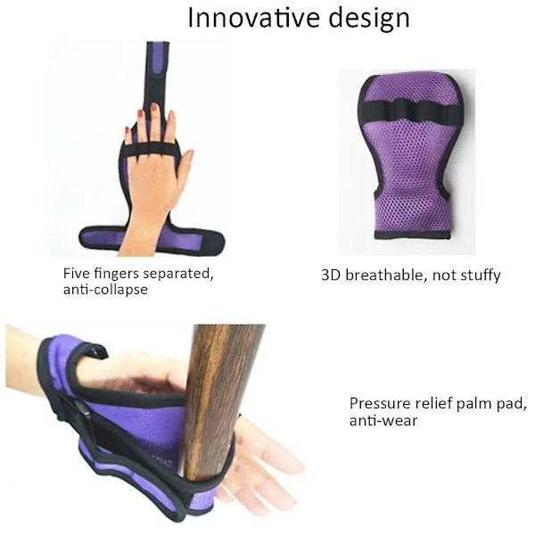 Hjelpemidler for rehabilitering av hjerneslag hemiplegi, fast hansker, hjelpemidler for trening av knyttneve og finger, støtte for lindring av eldre