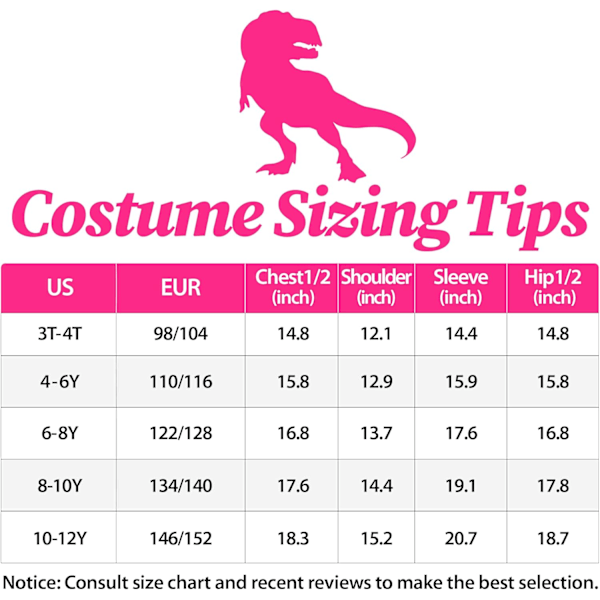 Barn Dinosaur Pojkar Flickor Draken Hoodie Jumpsuit Unisex Snygg Klänning Outfit 3-12 År ROSA 3-4 Jahre