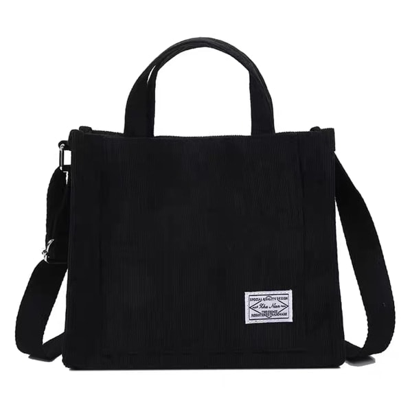 IC Tote Taske Kvinder Lille Satchel Taske Håndtaske Stilfuld Tote Håndtaske sort