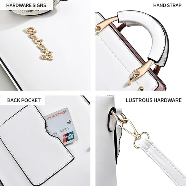 IC Motebager og håndvesker for damer, topphåndtak i lær, skuldervesker, crossbody-vesker, små vesker