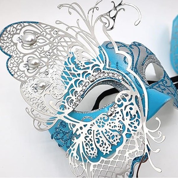 IC Set för par, romerska grekiska masker för män, venetiansk mask för kvinnor för Halloween Mardi Gras