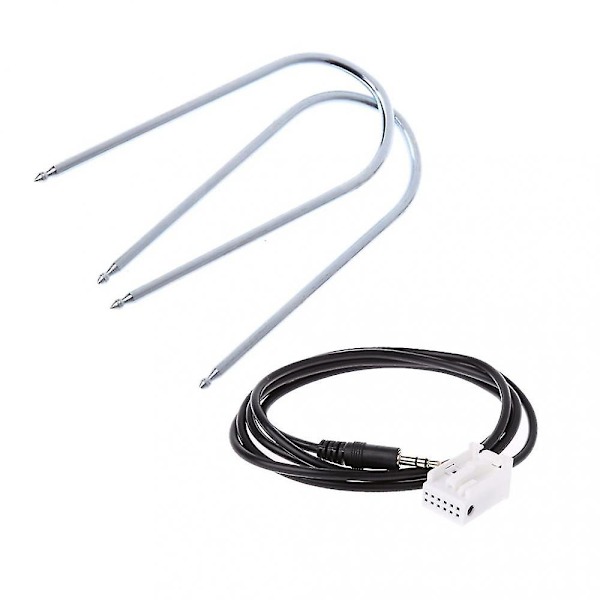 Aux-kabel med radiofjernelsesværktøjer til Peugeot 307 308 408 407 507 C2 C5 Citroen Rd4 LQV