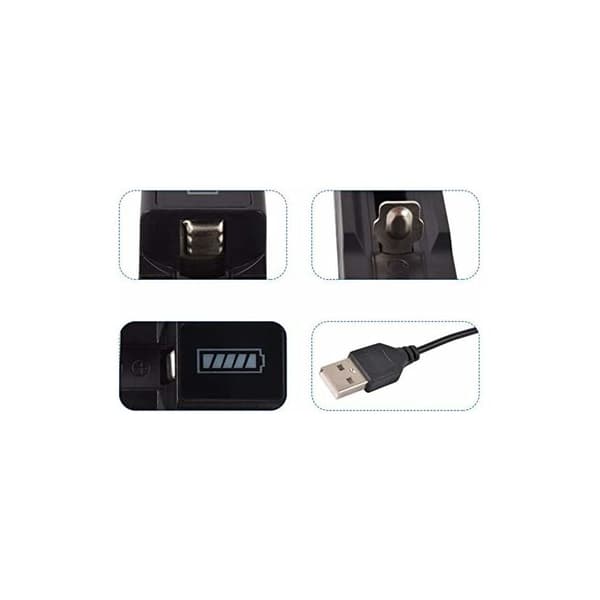 Lithium Batteri USB Oplader Blænding Lommelygte Tilbehør 18650 Oplader 26650 Smart Lithium Batteri Oplader 3.7v, Sort
