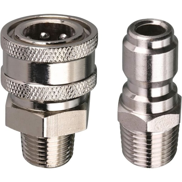 Snabbkopplingsadapterkit för högtryckstvätt, 9,5 mm hangänga, 5000 PSI 1 3/8'' Snabbkopplingskit - Hane
