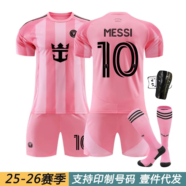 Miami International Home Stadium Nr. 10 Messi Trøje Nr. 9 Suarez 23 Beckham Børnefodbold Size 9 socks XL