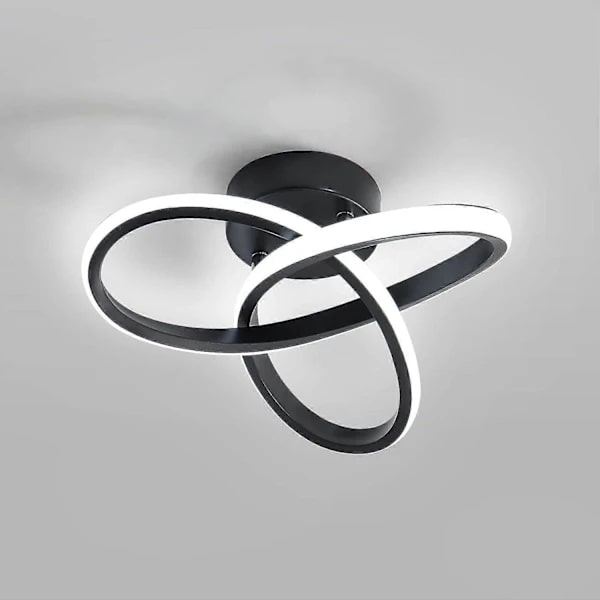 LED loftlampe, taklampe, LED-lampe, sort