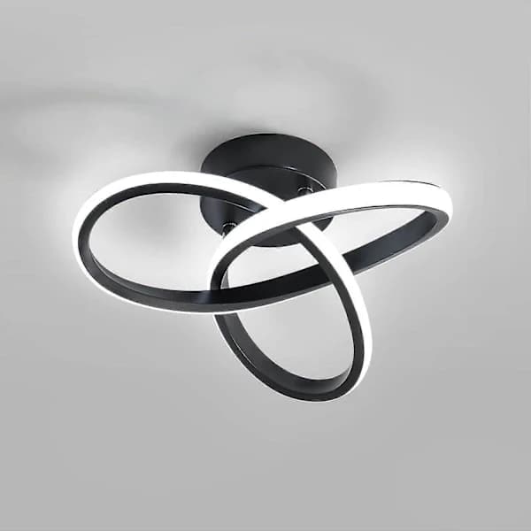 LED taklampe, plafonder, LED-lampe, svart