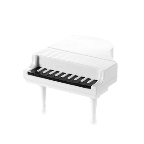 IC 10 st Piano Fruktgaffel Kreativ Piano Keyboard Plastgaffel Barn svart