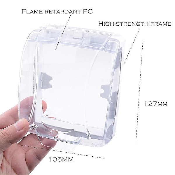 Transparent dörrknappsskydd för hemmet
