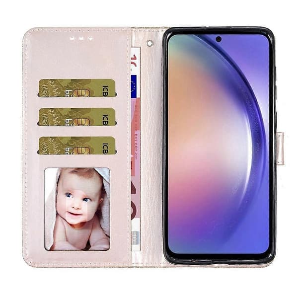 Glitter Puder Flip Läder Telefonfodral For Samsung Galaxy A05