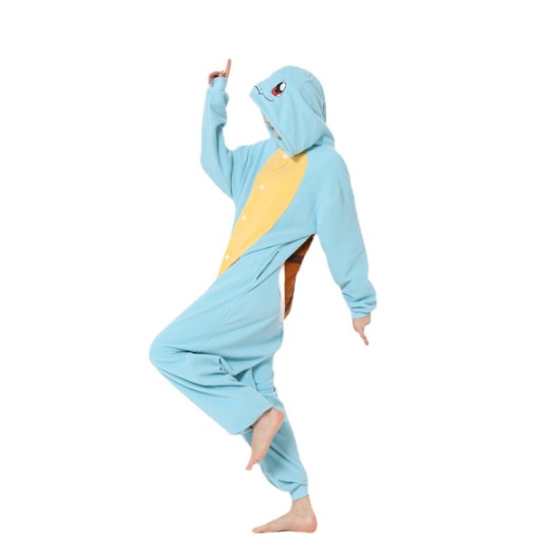 Polar Fleece-serie Halloween Tegneserie Dyr Onesie Pyjamas MJ51 Par Pyjamas Bulbasaur S