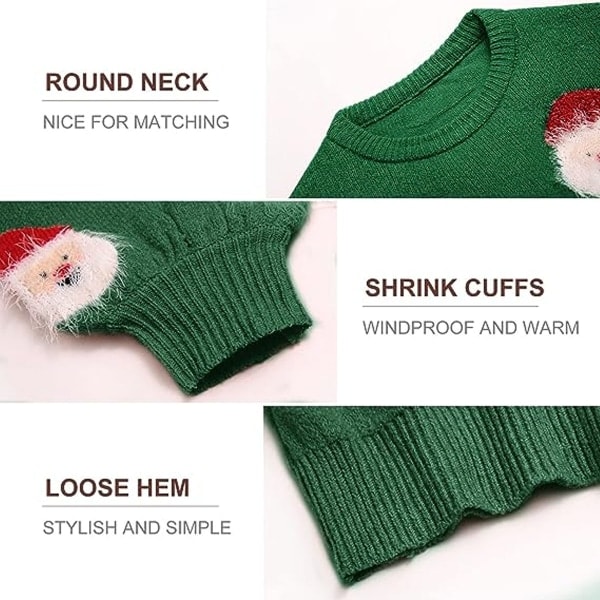 IC Dame grim julesweater, sjov nisse sjov juleferie XL