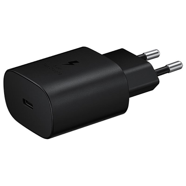 Samsung Original 25W 3A USB-C Lader EP-TA800XBE - Svart Black Black Svart