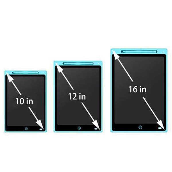 LCD Skrivetablet Tegnetabletter BLÅ 12 TOMMER Blå 12 tommer Blue 12 inch