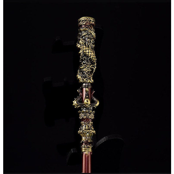 Black Myth Wukong spel kringutrustning 35CM Monkey King Ruyi Golden Hoop full metal hantverk prydnader modell