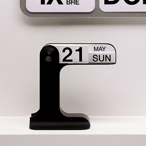 Bordkalender Flip Kalender SORT sort black