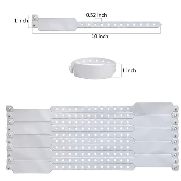 100 st Armband Plastarmband ID-armband