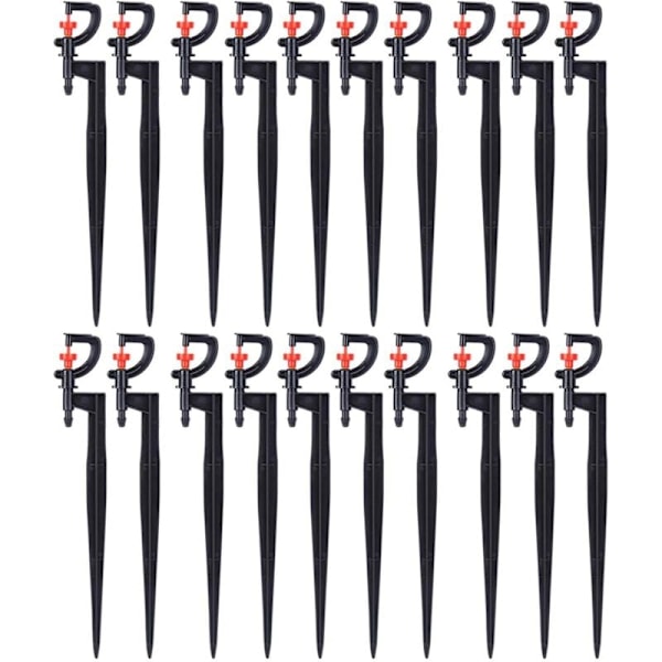20 stk. G Type 360 Graders Roterende Mikro Sprinkler Vandingssprinkler