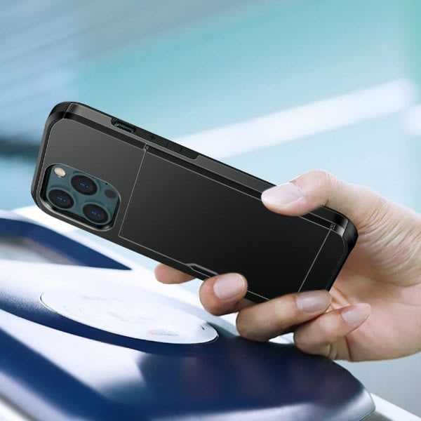IC iPhone 13 - Hybridikuori Korttitaskulla - Kulta
