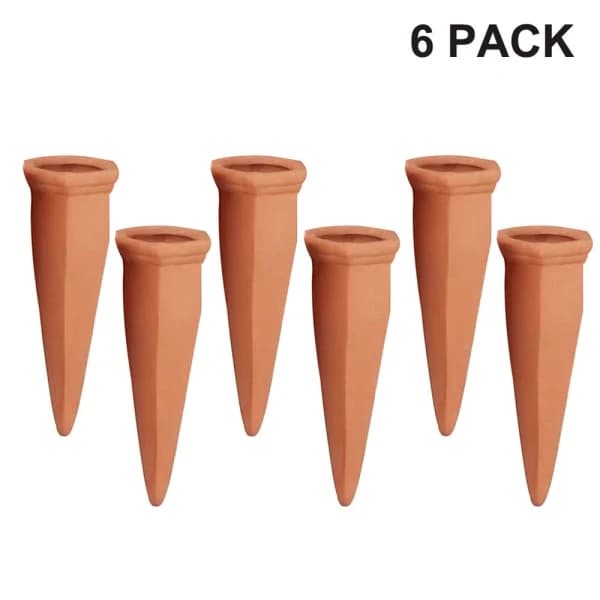 Växtbevattningsanordningar 6-pack Terrakotta Semester Växtvattnare stil 2