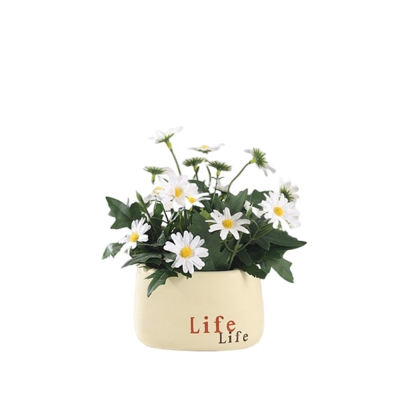 IC Kunstige blomster, falske blomster, grønne planter, potteplanter,