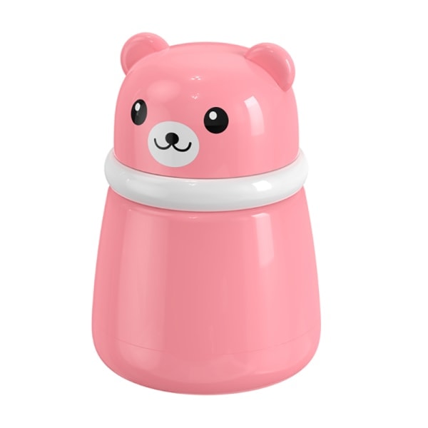 IC Tegneserie Bjørn Puf Tom Æske Puf Etui Bærbar Kropspudder Pink