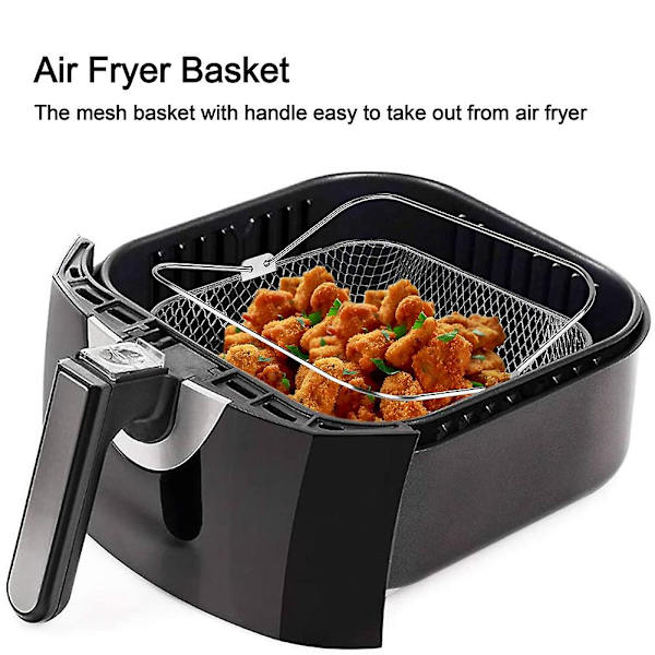 Air Fryer Korg 8,19 tum fyrkantig Air Fryer Korg för Instant Vortex Air Fryer,,,Air Fryer Tillbehör