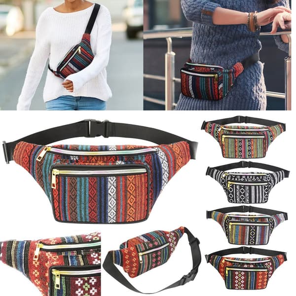 Boho Bæltetaske Brysttaske Taljetaske