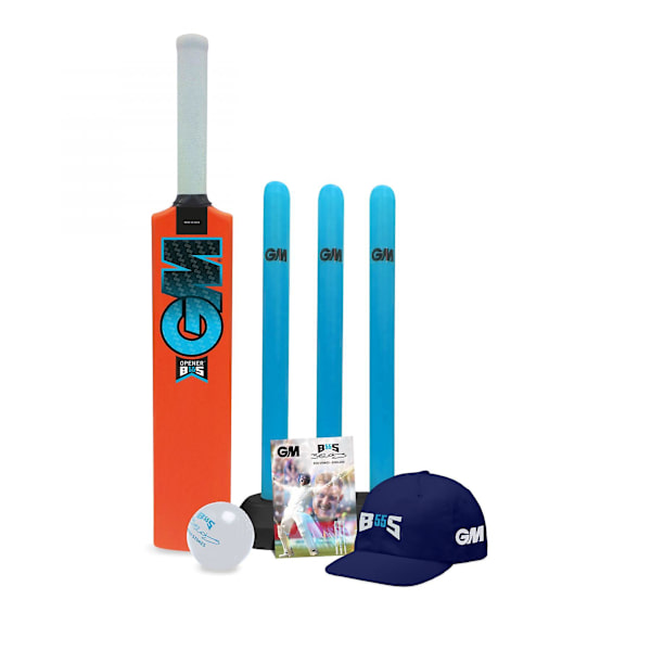 Gunn & Moore Cricket Set Barn för Diamantöppnare Bat Ball Stumps Cap Zipper Bag Kit