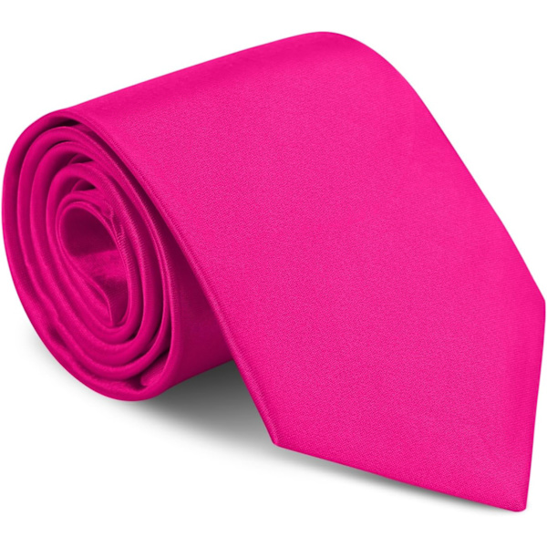 Klassisk enfärgad slips i satin för män, premium enfärgad slips för män, formell svart slips för män, slips för affärsbröllop, fest, arbete, 8 cm Light pink red