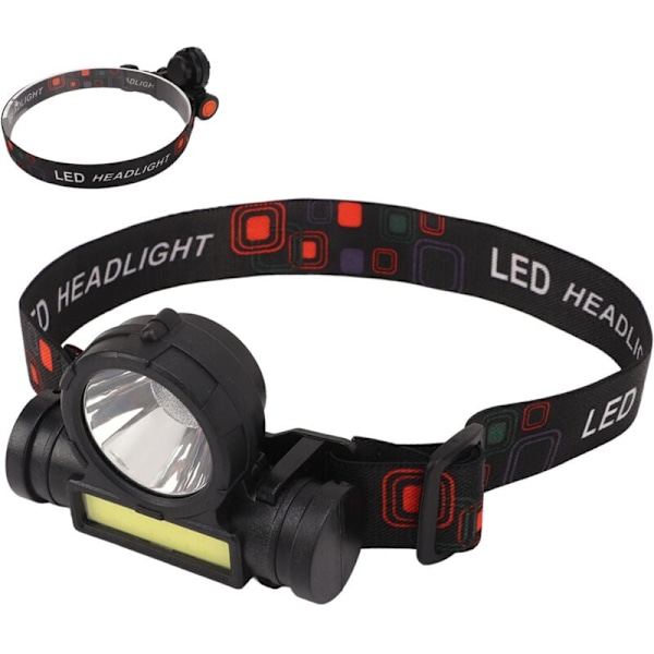 Utomhus Pannlampa IPX4 Vattentät Super Stark USB Laddning COB Pannlampa för Löpning Cykling, DUBUNS