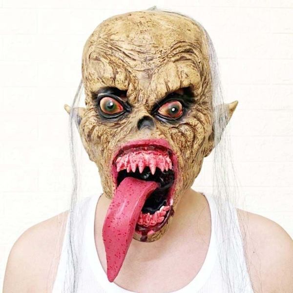 Spökhusmanuskript dödar NPC män och kvinnor mask huvudbonad Halloween rumsflykt spökhus skräckkostym MJ51 W