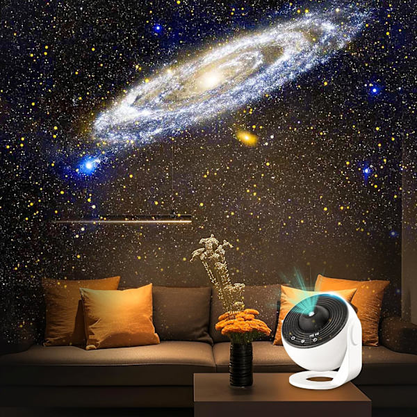Stjerneprojektor Planetarium Projektor Stjerneprojektor Galaxy Taklampe for Voksne med 12 Skiver 360° Rotasjon Nattelys for Barn Voksne