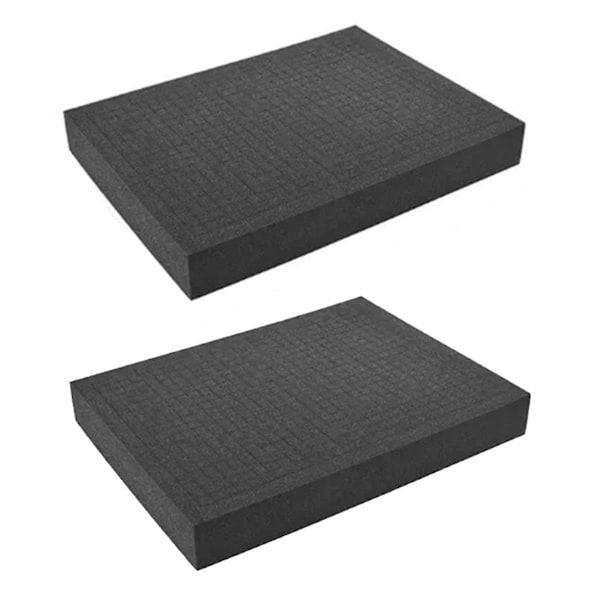 2 st plocka isär skum för verktygslåda förskurna skuminlägg högdensitetsskum 350x250x40mm