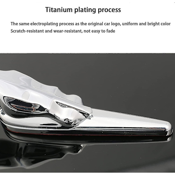 För Jaguar 3d Emblem Bil Främre Fordon Huvud Bonad Bil Omslag Krom Örn Märke Bil Tillbehör