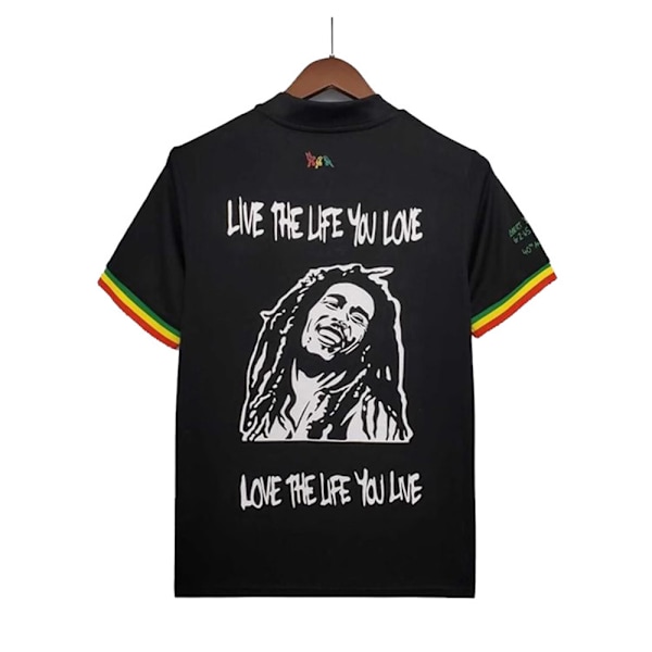 21/22 Ajax 3. Division Bob Marley Special Edition fodboldtrøje mænds sort Sort Black S