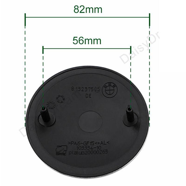 BM-W -emblemi Huva Logo 82MM