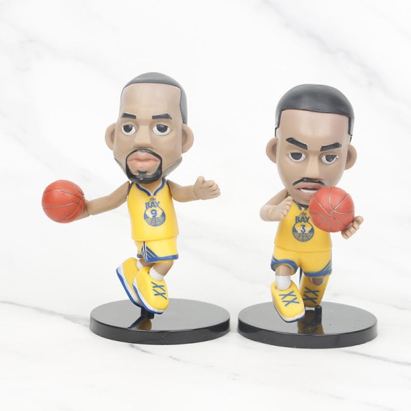 IC NBA basketstjärna Q version 6 modeller Golden State Warriors Curry Poole docka ornament väska hand