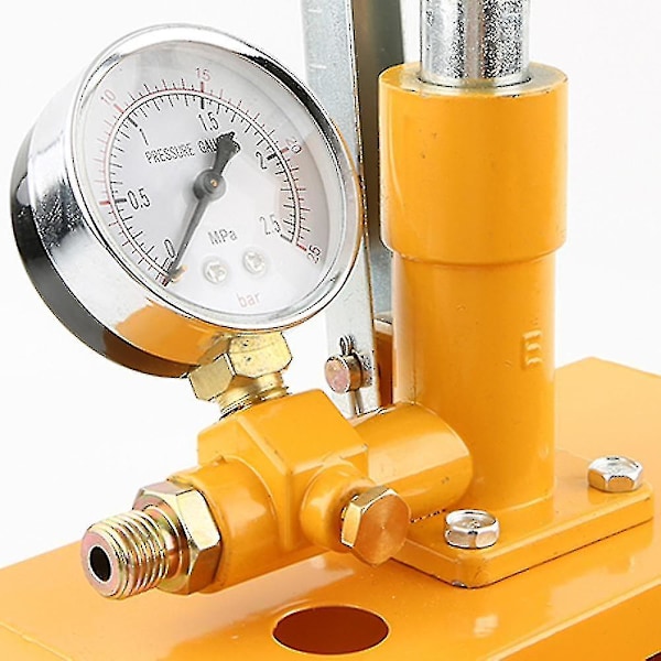 Aluminium 2,5mpa 25kg Vandtryk Tester Manuel Hydraulisk Testpumpe Maskine Med G1/2