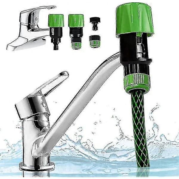 Kitchen Garden Watering Faucet Hose Pipe Quick Connector Adapter Tool, Universal Faucet Connection Adapter Kitchen Pipe Joint Coupling Boris