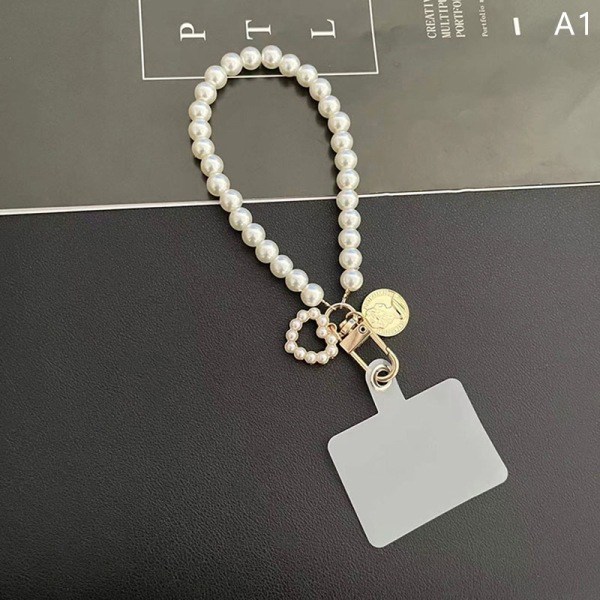 IC Kort Pärlhalsband Mode Strass Hänge Hänge Mobil P A1